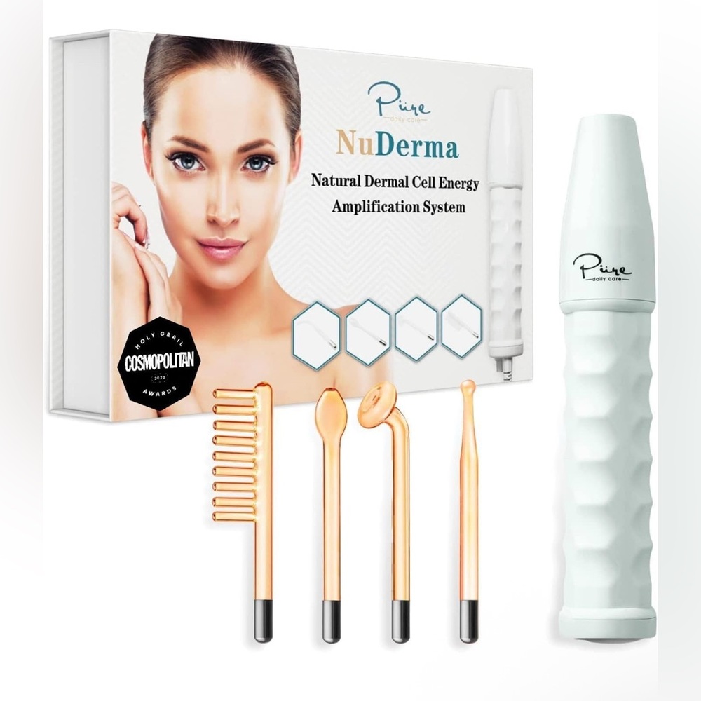 NuDerma Handheld Skin Therapy Wand Machine w/Neon – NEW IN ORIGINAL PACKAGING
